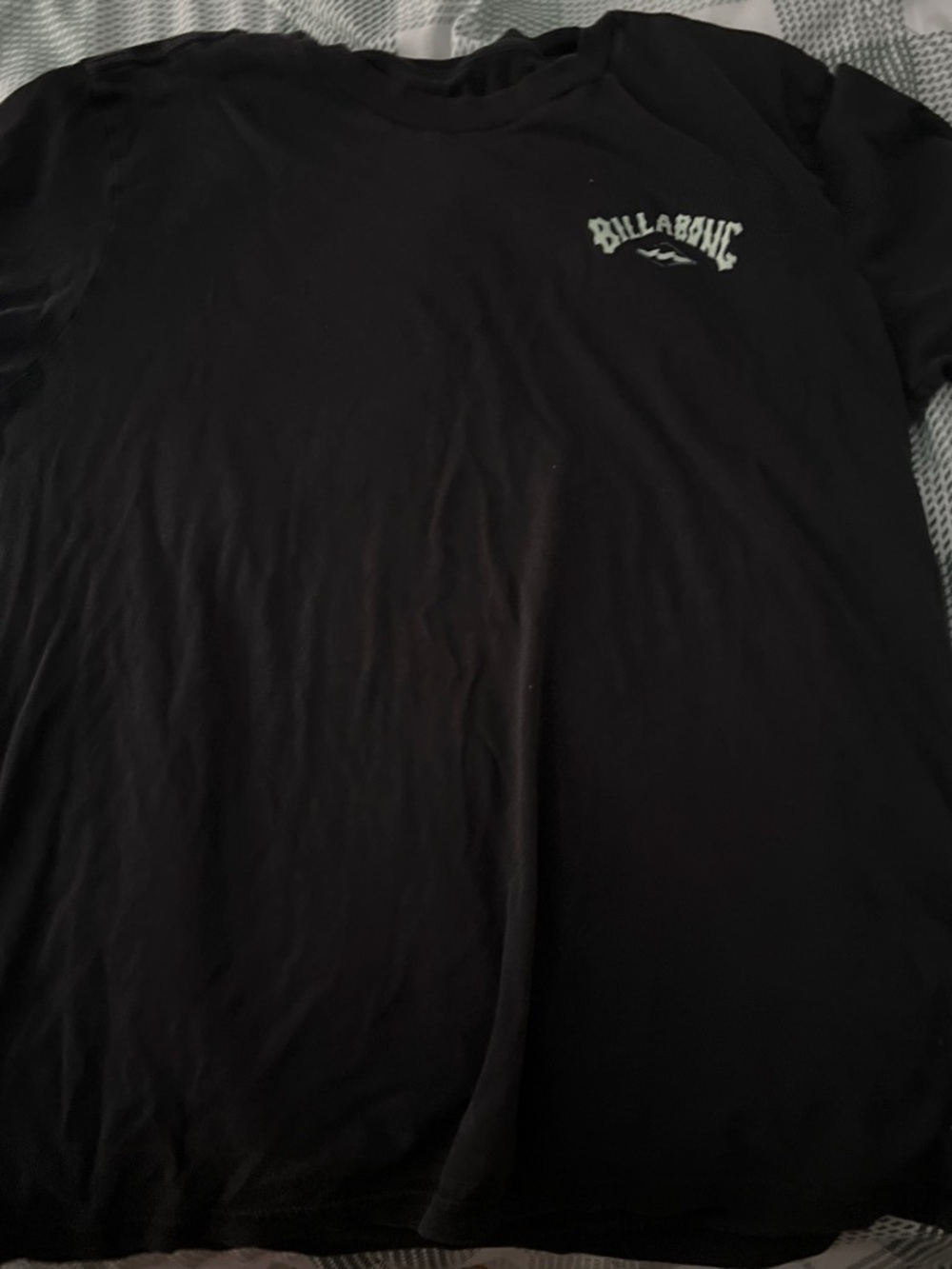 Billabong Black Short-Sleeve Tee with White Logo